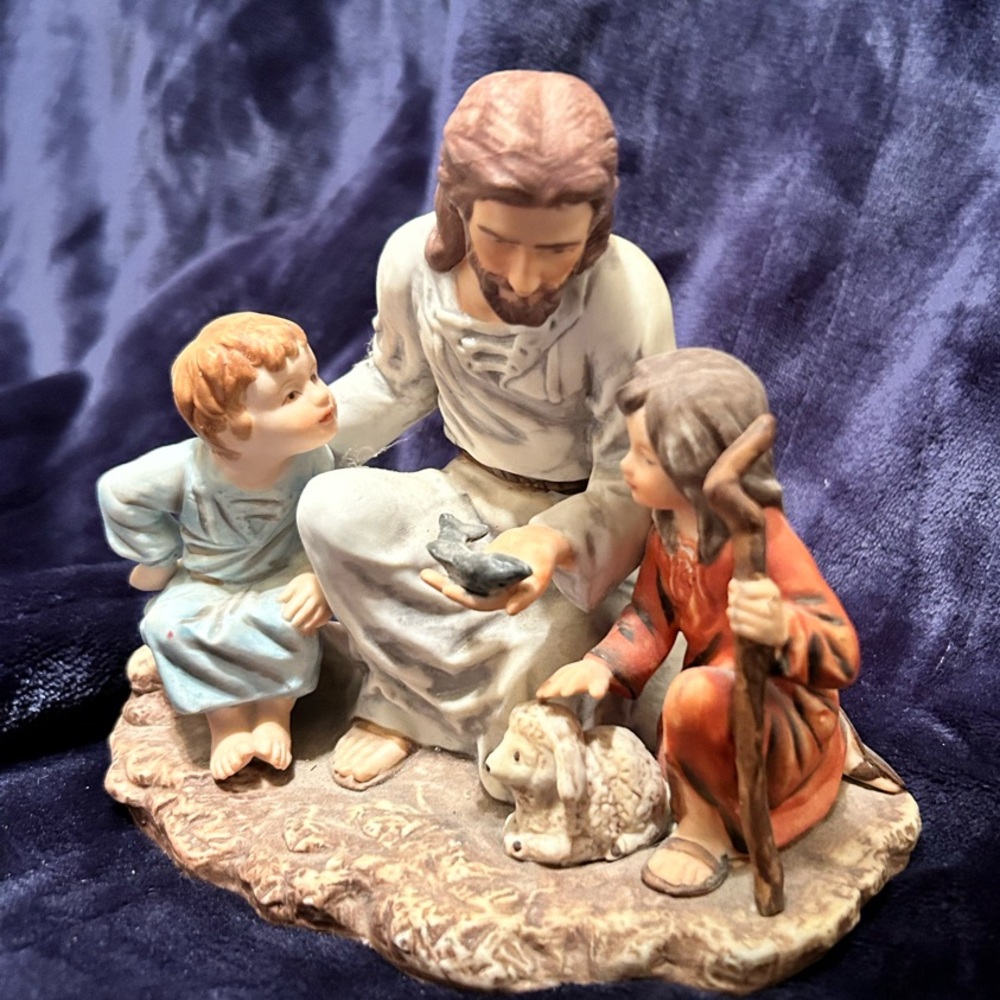 “The Fisherman” Masterpiece Porcelain by Homco Handcrafted Ceramic Figurine